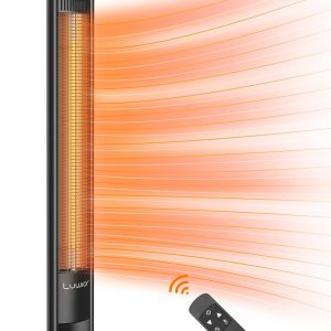 Patio Heater, Infrared Heater with Remote, 1500W/750W Outdoor Space Heater